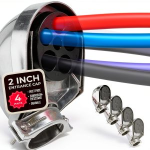 SELECT 4 Pack 2" Entrance Cap - Weather-Resistant Aluminum Heads-0