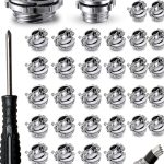 1/2 Cable Connectors Clamp by Adando Silver Zinc Clamp – 50 Pack-0