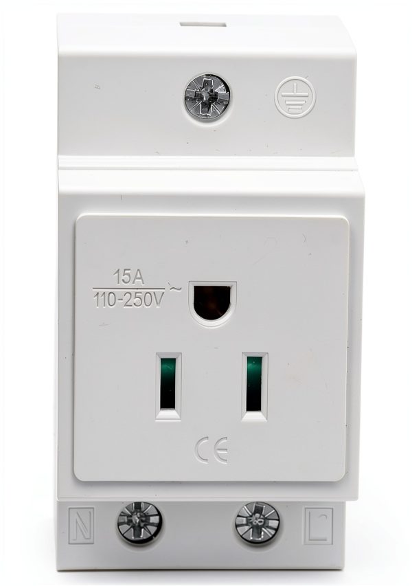 DIN Rail Socket banapoy Modular Power Socket with Nylon Casing-7