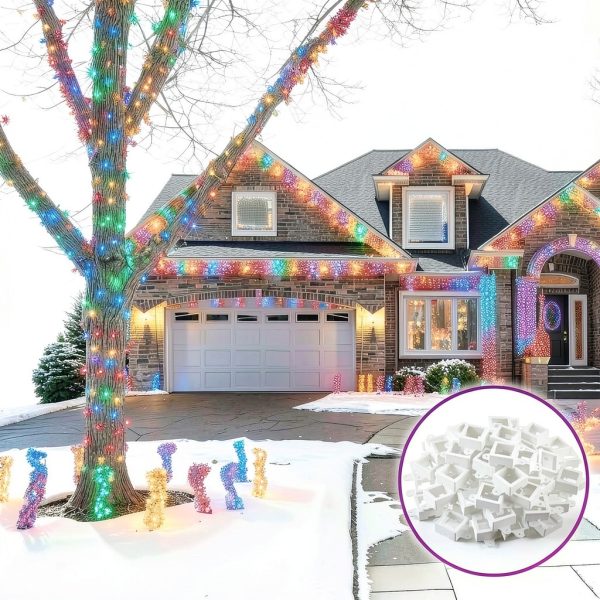 Mounting Brackets Colingmill LED Light Clips 72 Pack White H705-4
