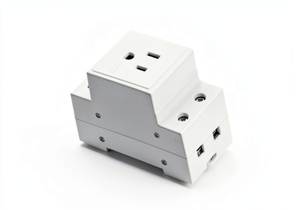 DIN Rail Socket banapoy Modular Power Socket with Nylon Casing-4