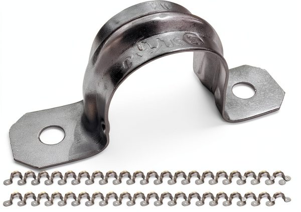 1/2 Inch Snap-On Conduit Strap Airmont – Galvanized, 100‑Pack-0