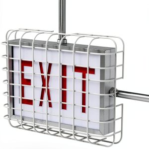 SC900-W2 Universal Mount, Exit Sign Damage Stopper Cage, Protective Polyester Cover Coated Steel Wire Guard, Surface and Conduit Compatible. [NOW INCLUDES IMPROVED MOUNTING HARDWARE]-0
