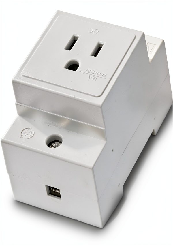 DIN Rail Socket banapoy Modular Power Socket with Nylon Casing-8