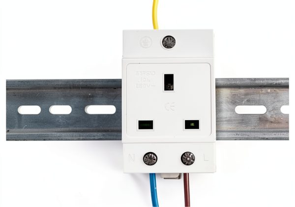 DIN Rail Socket banapoy Modular Power Socket with Nylon Casing-2