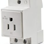 DIN Rail Socket banapoy Modular Power Socket with Nylon Casing-0