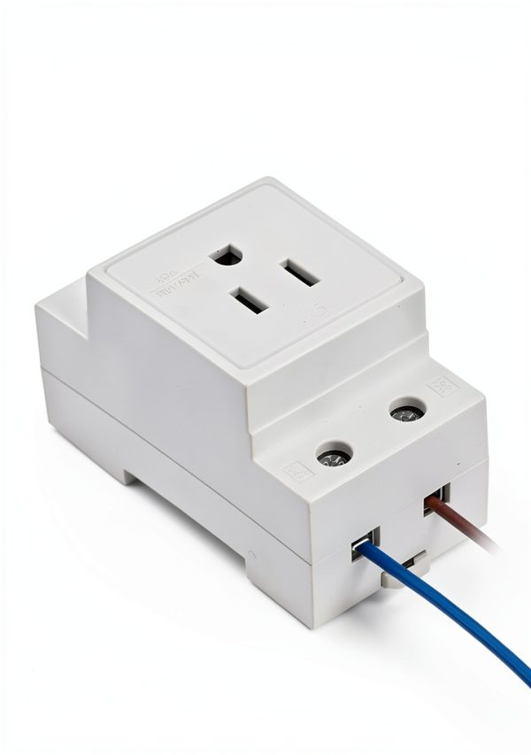 DIN Rail Socket banapoy Modular Power Socket with Nylon Casing-1